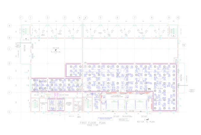 prepare hvac layout drawings both chw and vrf